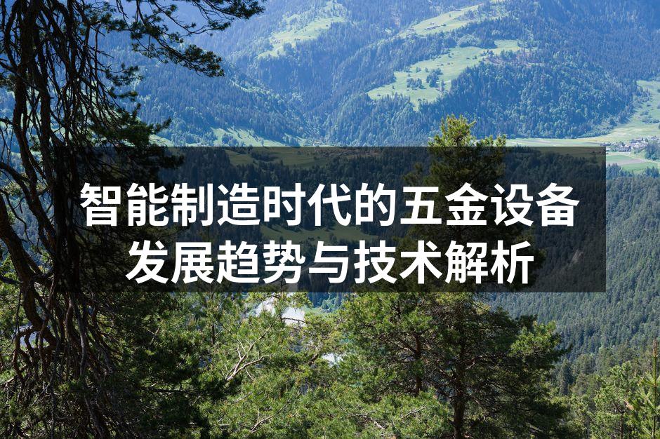 智能制造时代的五金设备发展趋势与技术解析