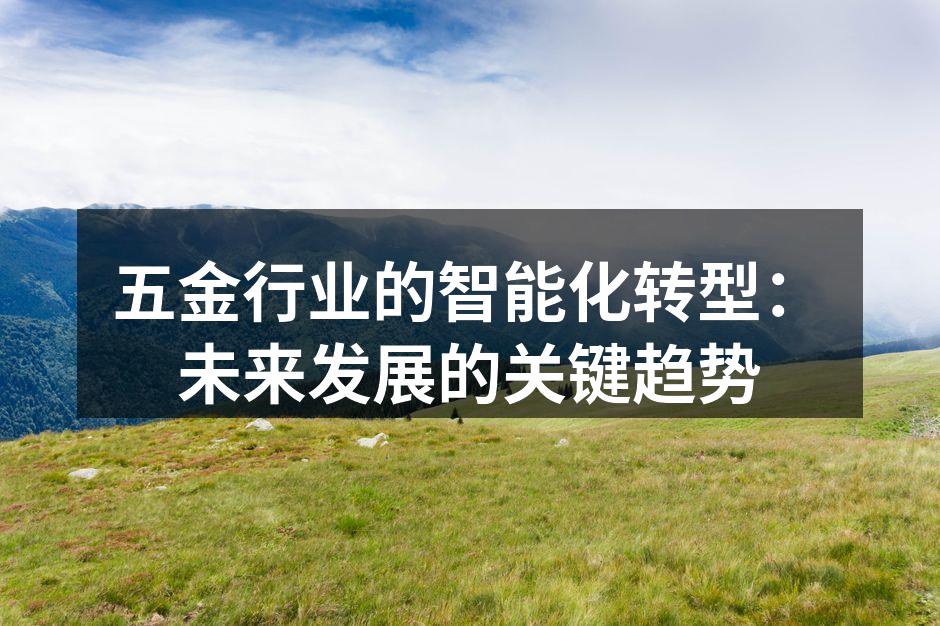 五金行业的智能化转型:未来发展的关键趋势
